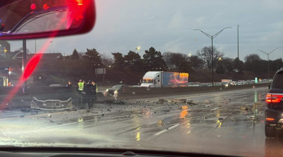 Major Semi-Truck Accident Closes I-696 in Both Directions; Gasoline Spill Reported